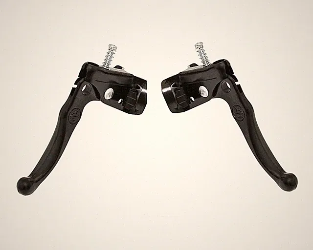 2 Finger Alloy Mx Bicycle Brake Lever Set Lever For Caliper/Cantilever Black.