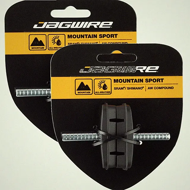2 Pack Jagwire Mountain Sport Cantilever Brake Pads Smooth Post 53mm AW Compound