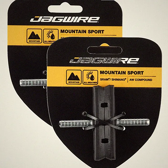 2 Pack Jagwire Mountain Sport Cantilever Brake Pads Smooth Post 70mm AW Compound