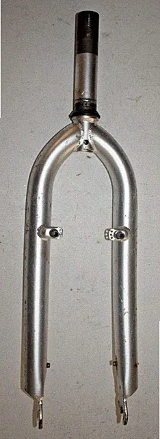 24" Kids MTB Bike Fork 11/8" Threaded 135mm 1070g Steel Canti Silver USA Ship