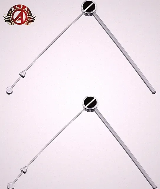 2x ALTA Bicycle 106mm Z-Type Brake Link Wire Silver/Black for Cantilever Brakes.