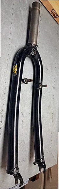 $79! Vintage Tange Big Fork S 26 MTB 1 1/8 Threaded Lugged Dropouts 143 Steerer