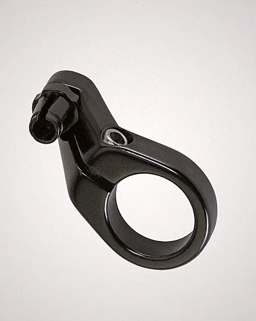 ALTALINE BICYCLE ALLOY THREADED FRONT CABLE HANGER 1" W/ ADJUSTER BLACK.