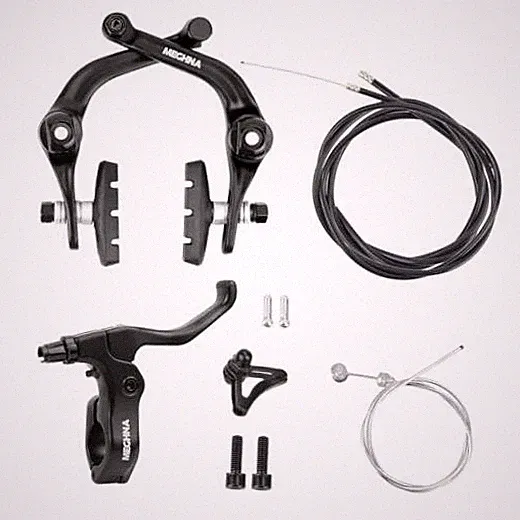 BMX Rear Aluminum Alloy Rim Brake Set Bike Rear u Brakes Set Right Bike Black
