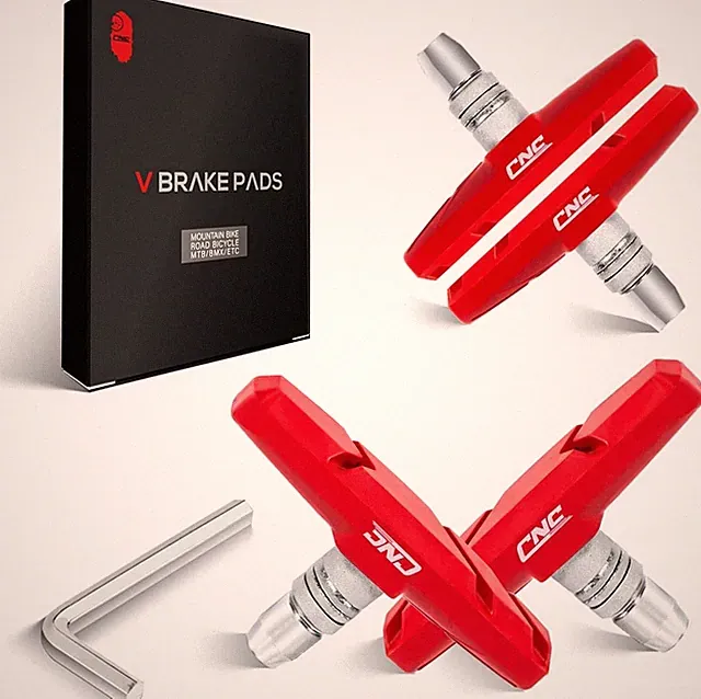 CNC 2 Pairs Bicycle V-Brake Pads, Bike 70mm V Brake Blocks Set, Cantilever Brake