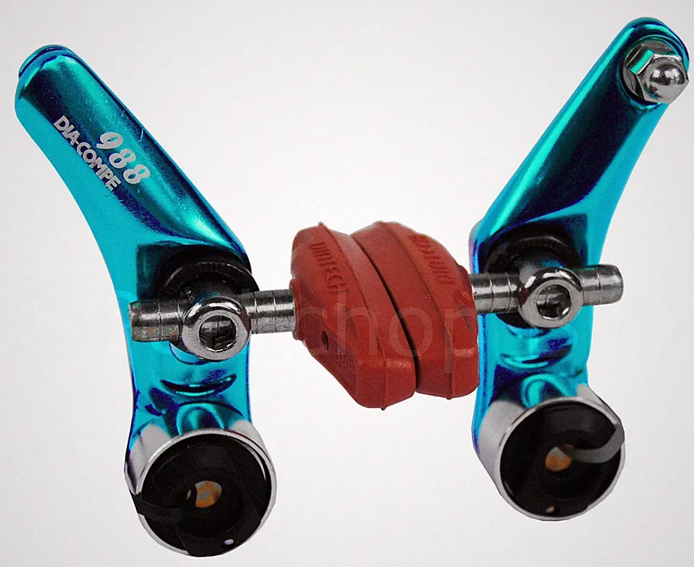 Dia-Compe 988 Cantilever BMX or MTB bicycle brake caliper - BRIGHT DIP BLUE