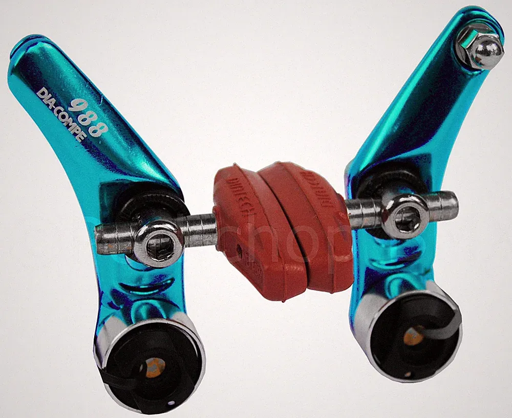 Dia-Compe 988 Cantilever BMX or MTB bicycle brake caliper - BRIGHT DIP BLUE