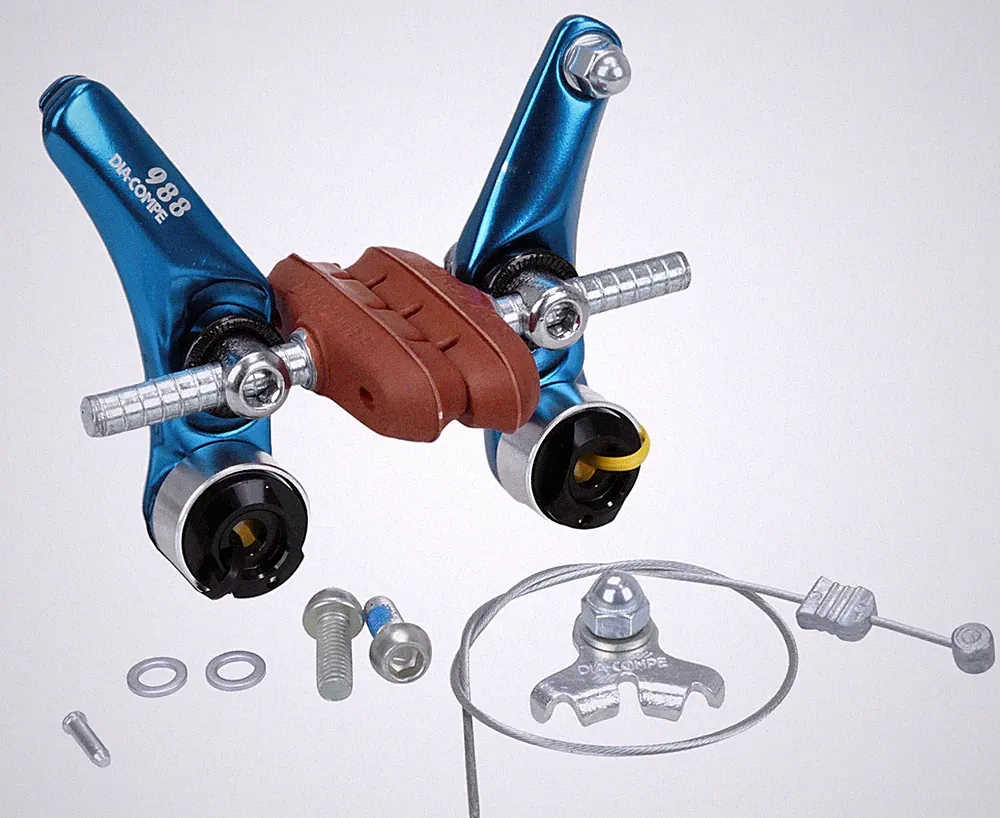 Dia-Compe 988 Cantilever BMX or MTB bicycle brake caliper - DARK BLUE ANODIZED