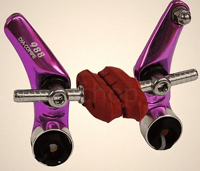 Dia-Compe 988 Cantilever BMX or MTB bicycle brake caliper - PURPLE