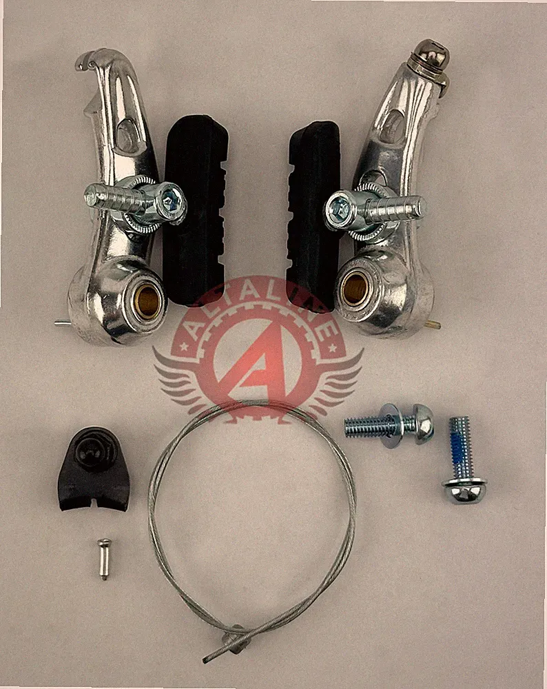 F&R BICYCLE ALLOY CANTILEVER MOUNTAIN BRAKE CHROME.