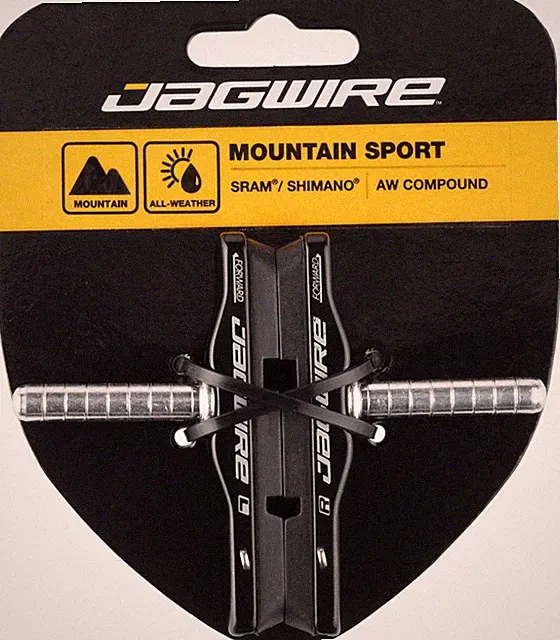 Jagwire Mountain Pro Cantilever Brake Pads | All-Weather Cartridge, Smooth Post