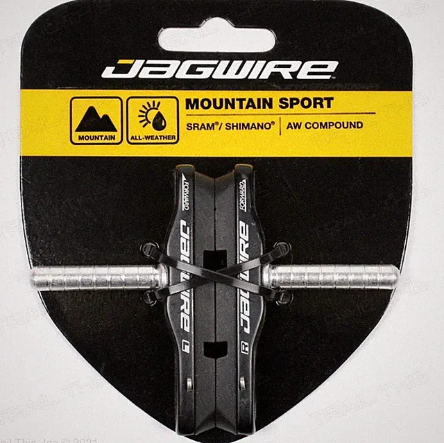 Jagwire Mountain Sport Cantilever All Weather Brake Pads MTB Bike - Black