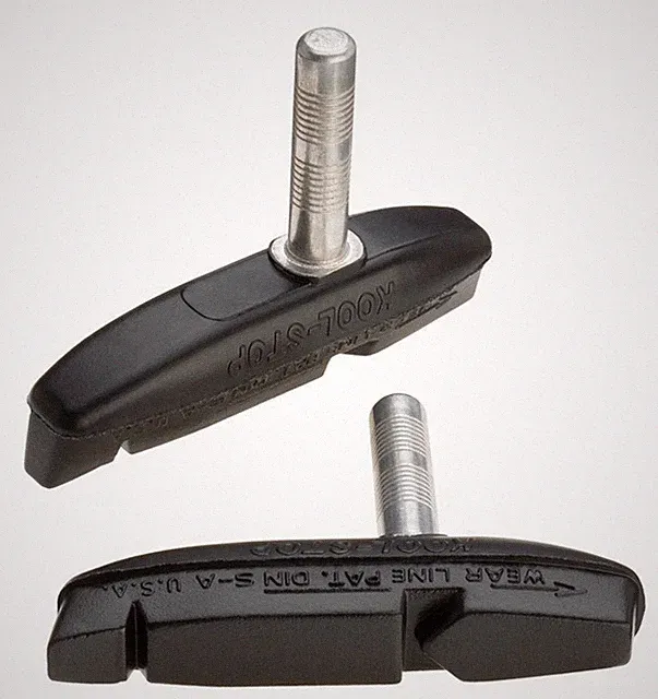 KOOL STOP EAGLE CLAW II CANTILEVER BRAKE PADS SMOOTH POST BLACK COMPOUND