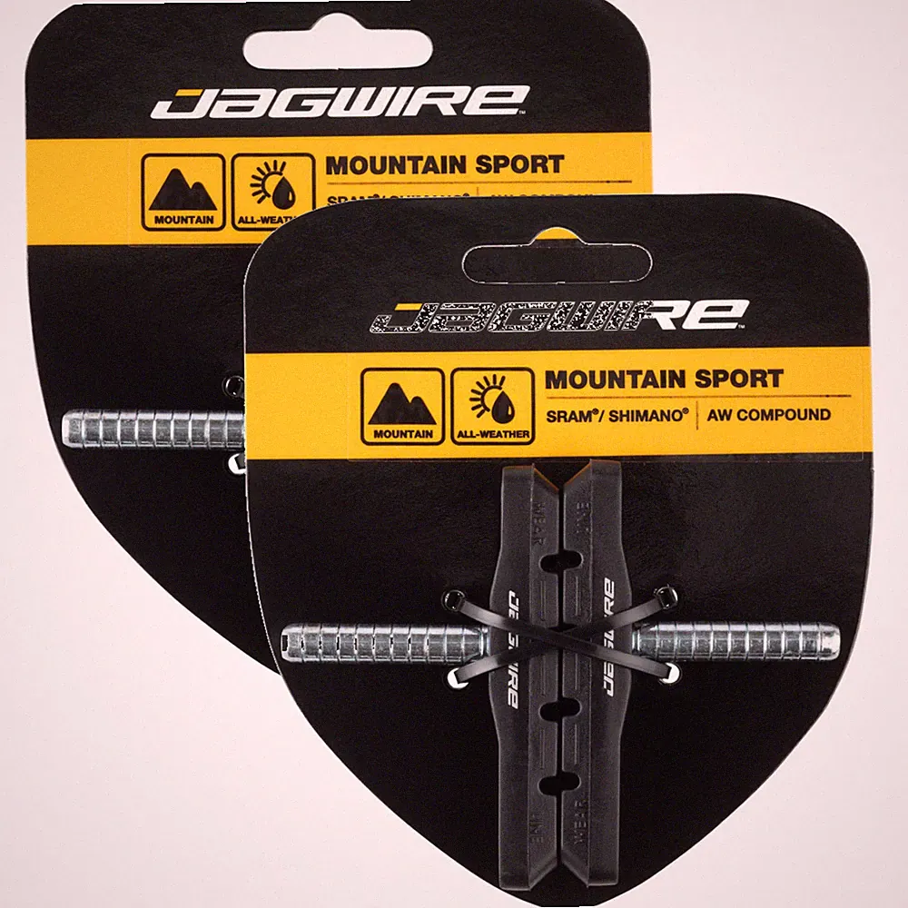 Pack of 2 Pairs Jagwire Mountain Sport Cantilever Brake Pads Smooth Post