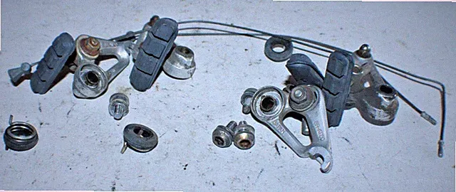 Shimano BR-AT50 Cantilever Brake Set Silver MTB Gravel Hybrid Canti Ships USA:)