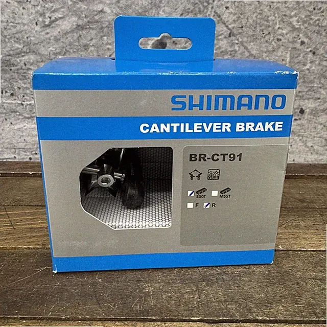 Shimano BR-CT91 Cantilever Brake Rear Silver MTB Hybrid Bike Pads Set New