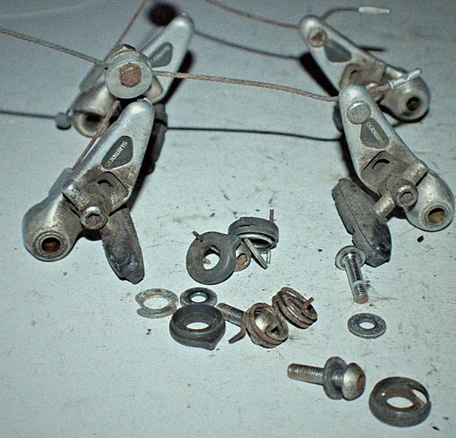 Shimano Cantilever Brake Set BR-M501 Silver MTB Gravel Hybrid Touring Ships USA!