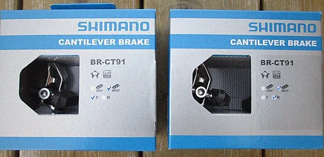 SHIMANO CT91 CANTILEVER Altus & Link Wire Brake Caliper, Silver Rear or Front
