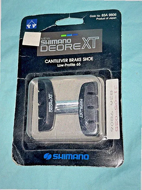 🔥 Shimano DEORE XT Cantilever Brake Pads Shoes NOS New Old Stock 9806 Vintage