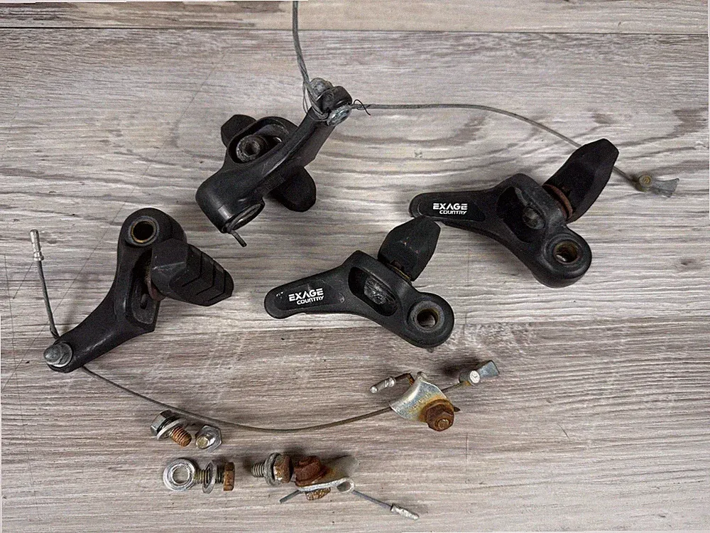 Shimano Exage Country Cantilever Brakes Front + Rear Set BR-M250 Black Japan