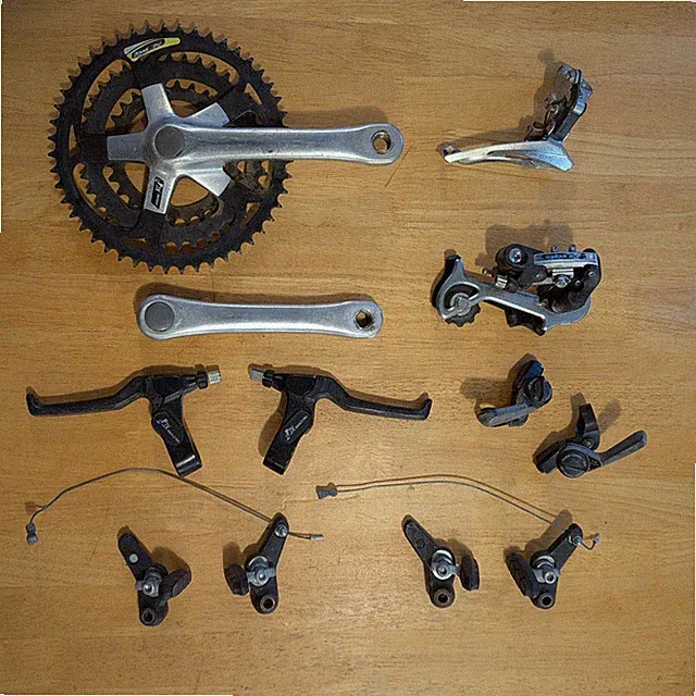 Suntour Sakae DiaCompe XCT XCU Groupset 3x7 Derailleur Shifter Crankset Brakes