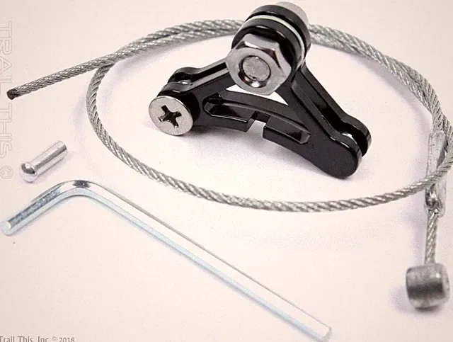 Tektro Alloy Triangle Cantilever Brake Straddle Bike Cable / Wire Hanger - Black