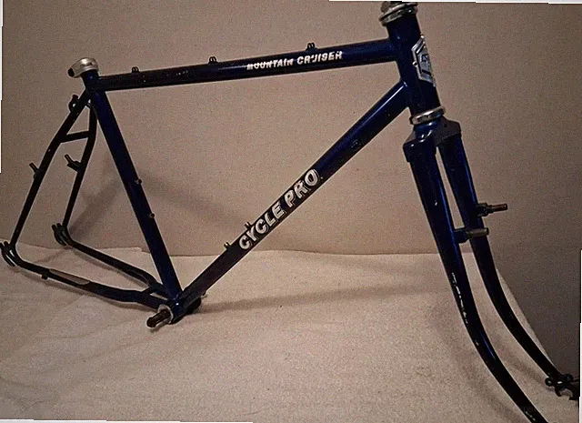 Vintage 1984 Cycle Pro Mountain Cruiser 26” Old School MTB Frame & Fork Set