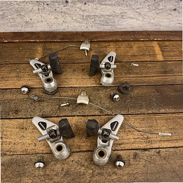 Vintage Shimano Deore XT BR-M734 Cantilever Brakes Set Silver 90s MTB Bike Japan